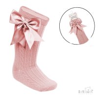 S350-RO-06: Rose Gold Knee Length Socks (0-6 Months)